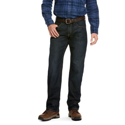 Ariat Work: Rebar M5 Slim DuraStretch Fashion Stackable Straight Leg Pantalones Vaqueros Hombre - Az